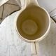 Toilet service in terre de fer longchamp cream with golden edging 40s-50s