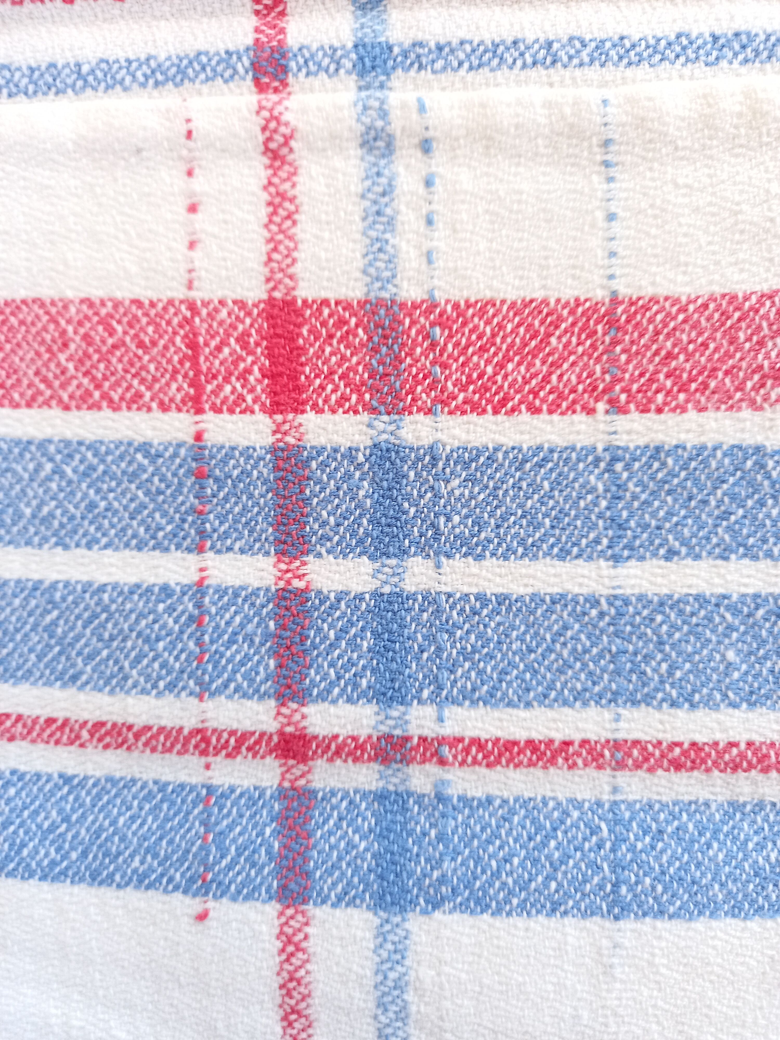 Nappe campagne chic et ses 6 serviettes monogrammées vg