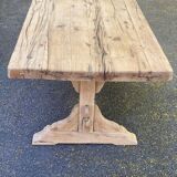 Table à manger de monastère rénovée en chêne massif du 18ème 200cm
