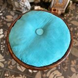 Vintage rattan pouf