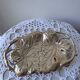 Brass catchall - leaves and branches, Art Nouveau style