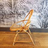 Children's rattan basket chair