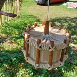 Wool and wood suspension