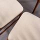 Set of 2 Danish Dining Chairs made of Teak and Beige Upholstery, circa 1960