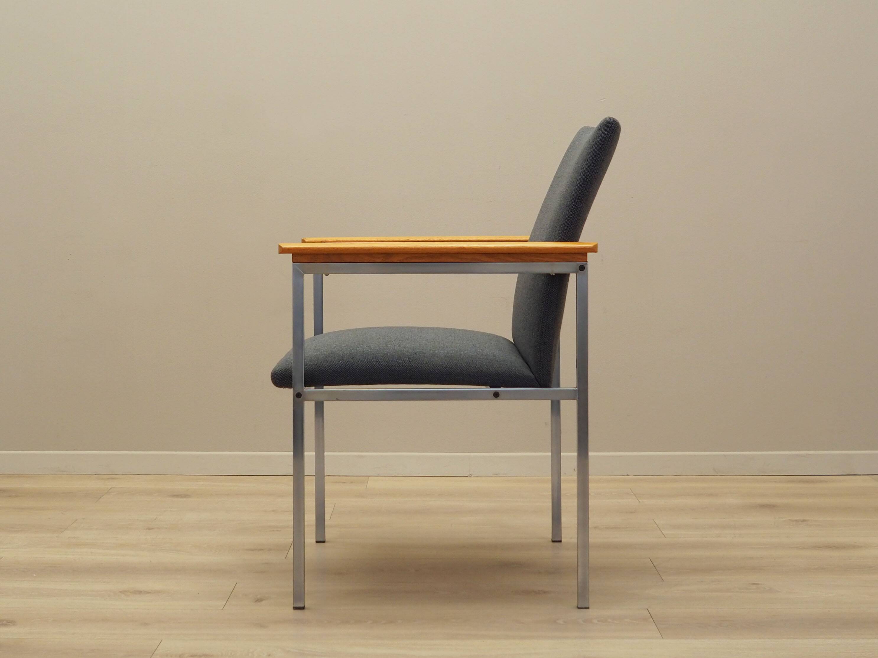 Grey armchair, Danish design, 1960s, designer: Sigvard Bernadotte, manufact