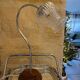 Metal and wood gooseneck table lamp