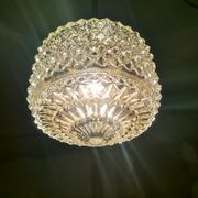 Suspension en verre du milieu du siècle années 1960