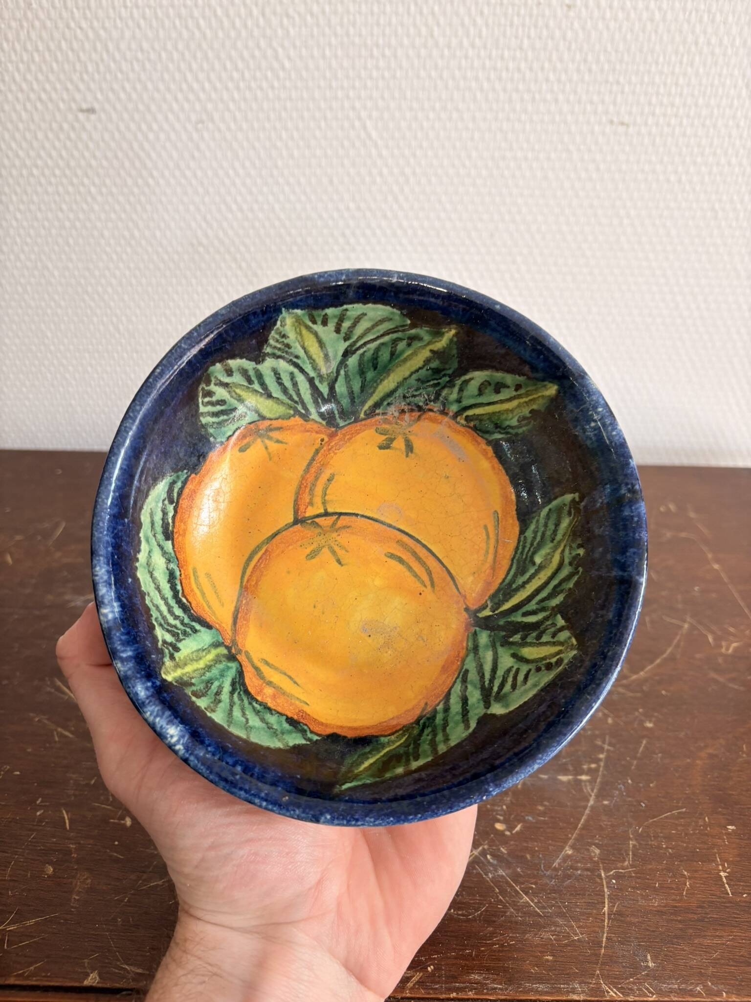 Bowl decorated with oranges Ceramic – T. Ruth, Mexico