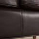 Danish black aniline leather sofa by Hurup, 1980s