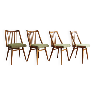 Ensemble de quatre chaises des années 1960 par Antonin Suman pour TON