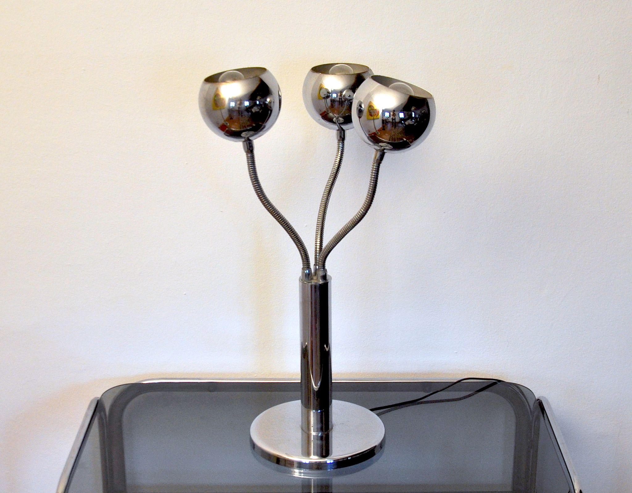 Lampe chromée, Italie, 1970