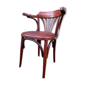 Fauteuil de bureau bois courbé