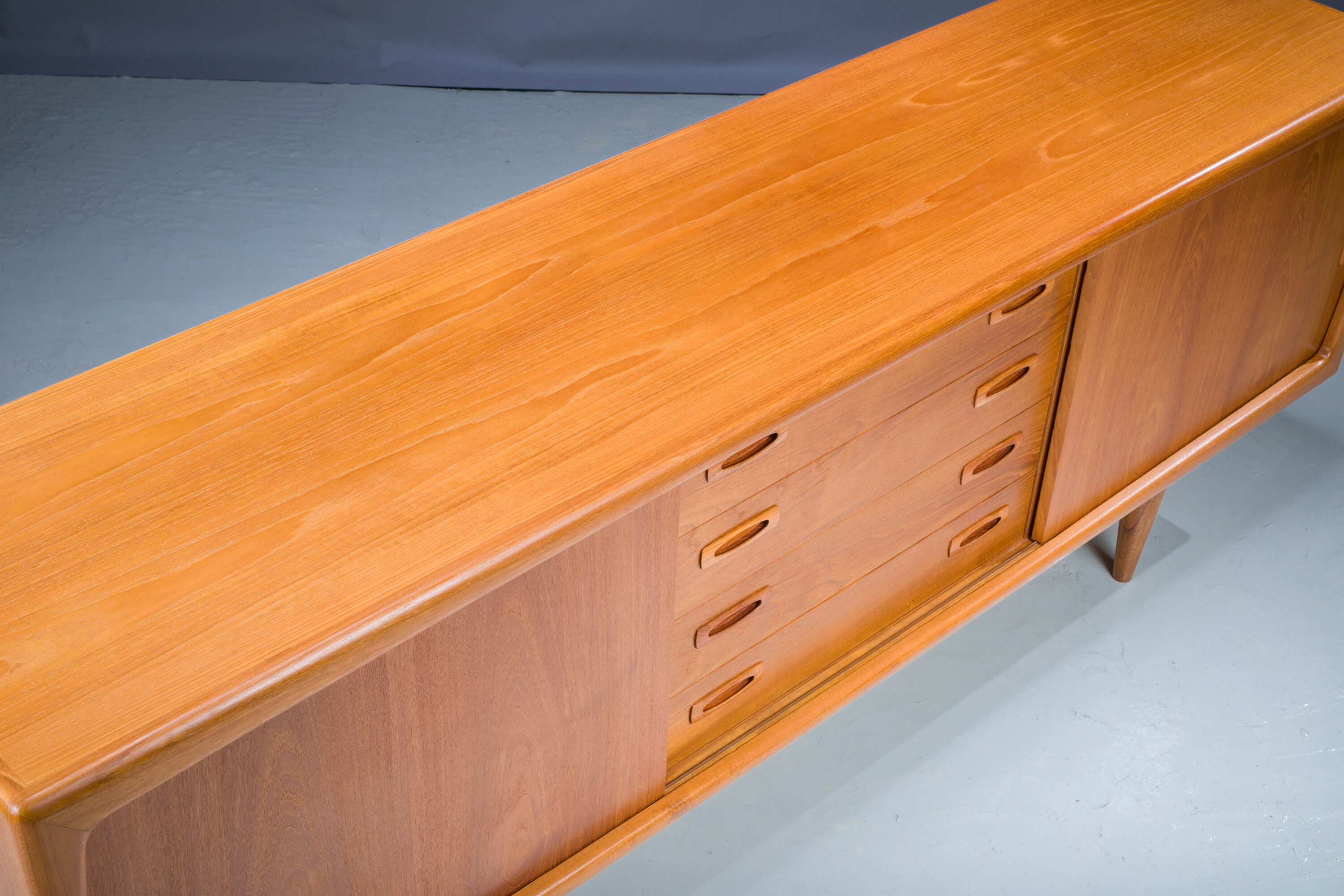 Mid-Century Danish Teak Sideboard from HP Hansen, 1950s