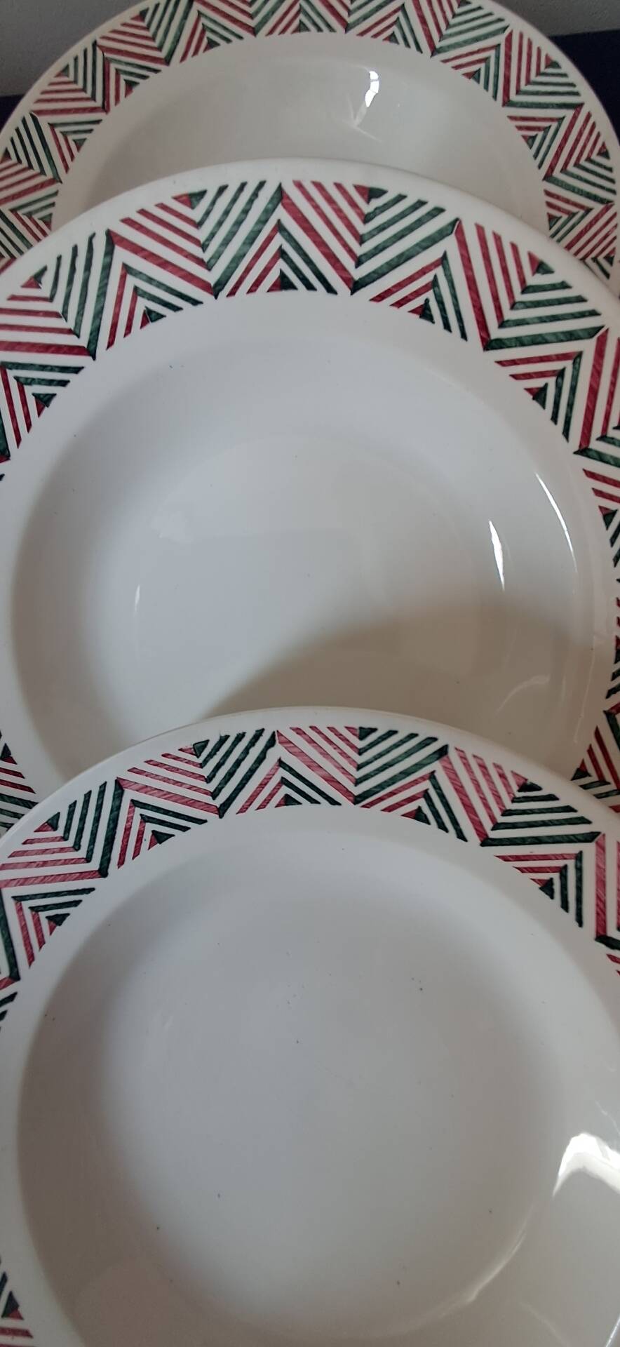6 assiettes creuses modèle Adèle de Digoin Sarreguemines