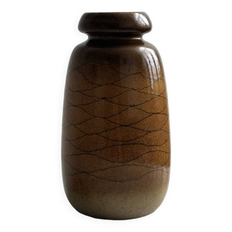 Vase ancien en céramique d'Allemagne de l'Est 1970.