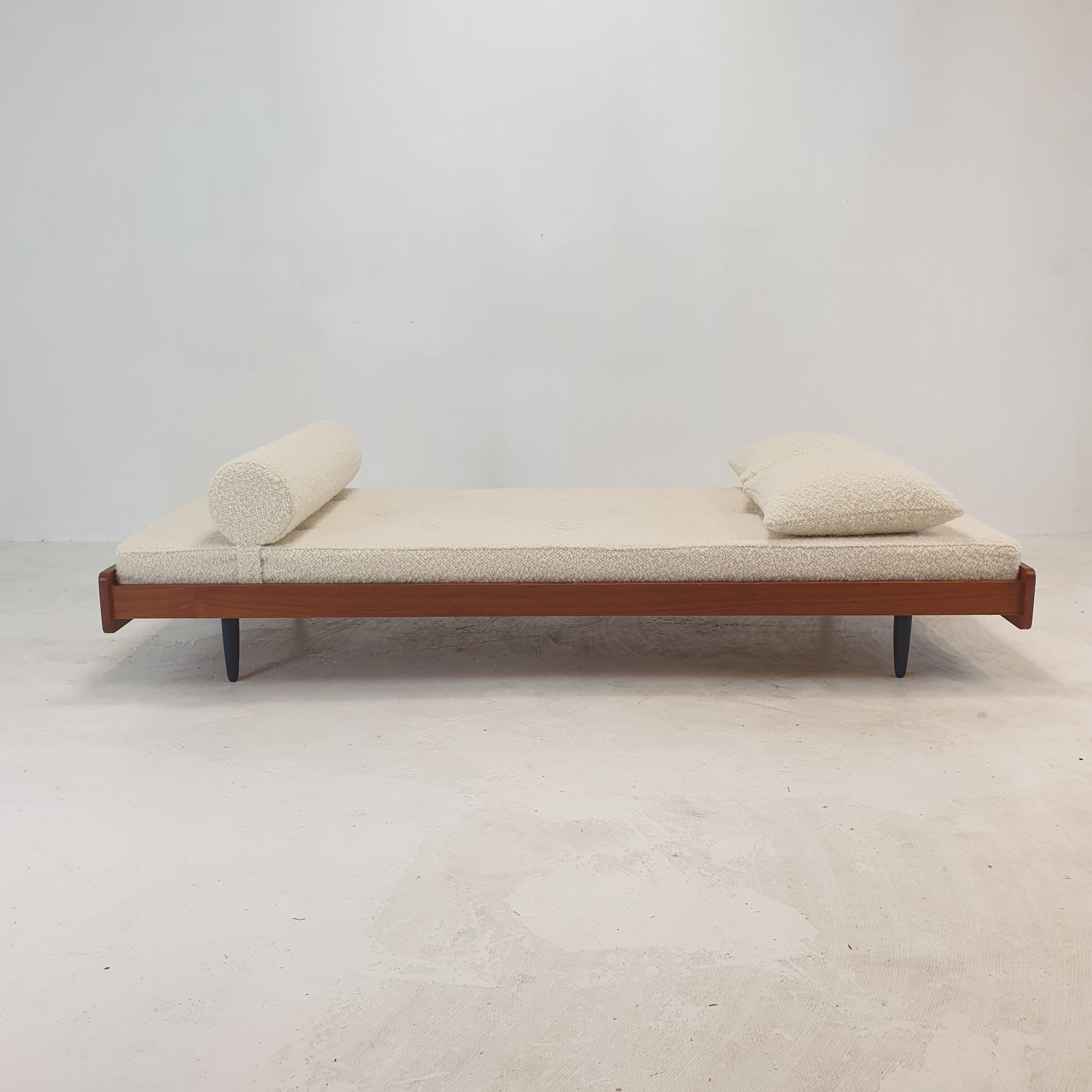 Teak Daybed with Cushions and Bolster, 1960s