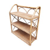 Rattan shelf