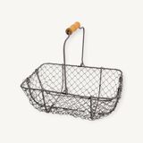 Panier à œufs grillagé ancien