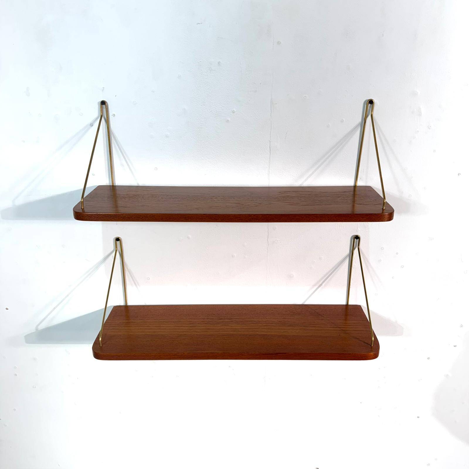 Set of two floating shelves, Danmark, 1960s