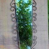 Mirror mirror of the 60s metal black and gold