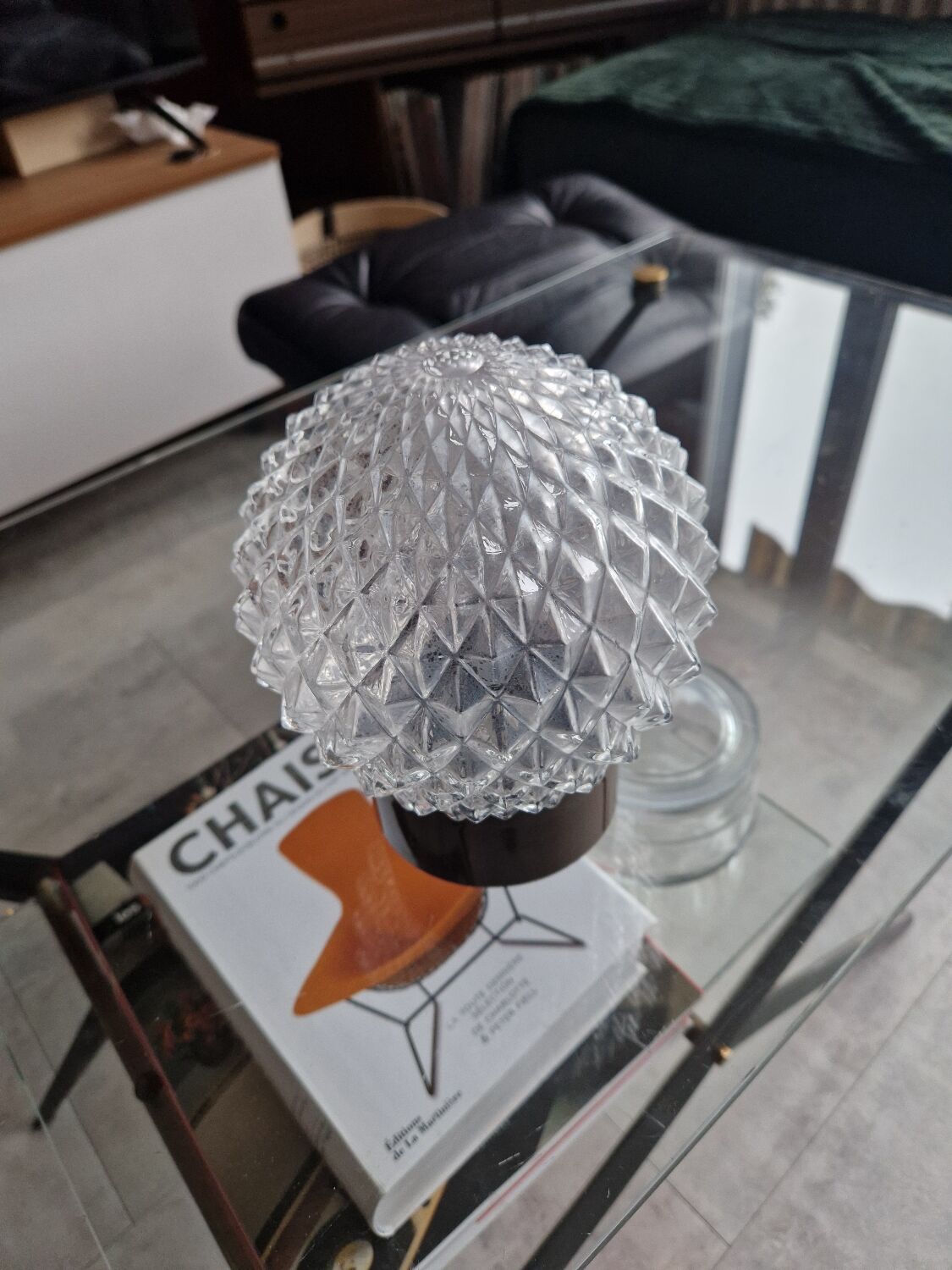 Vintage BHV Marais ceiling light