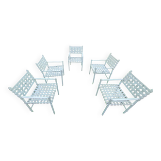 Lot de 5 fauteuils de jardin