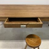 Oak and pine farmhouse table