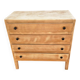 Very pretty stripped and sanded vintage chest of drawers with 4 drawers from the 1960s-1970s.