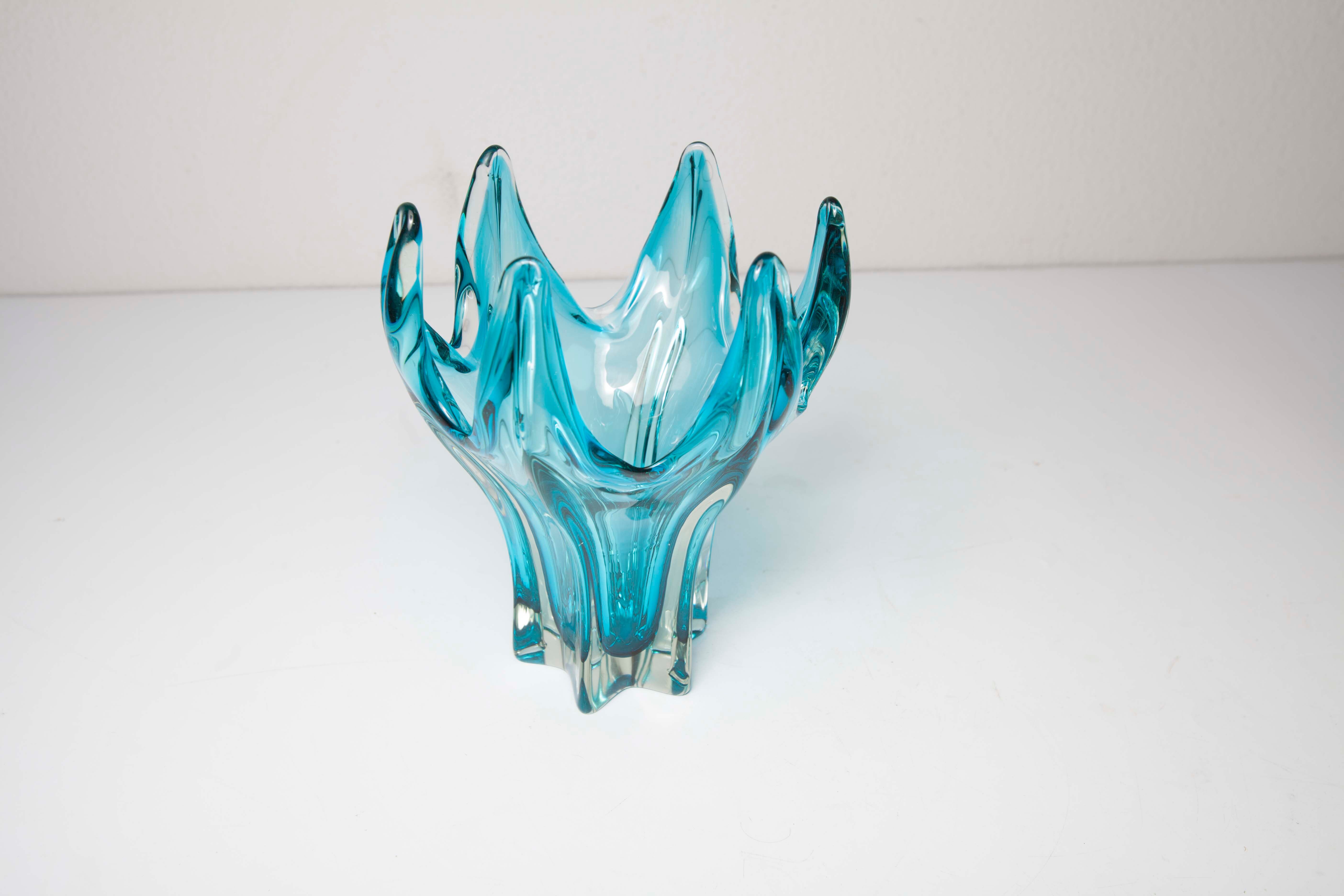 60's blue Murano vase
