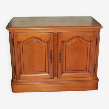 Louis Philippe style bar buffet in cherry wood, 1980s