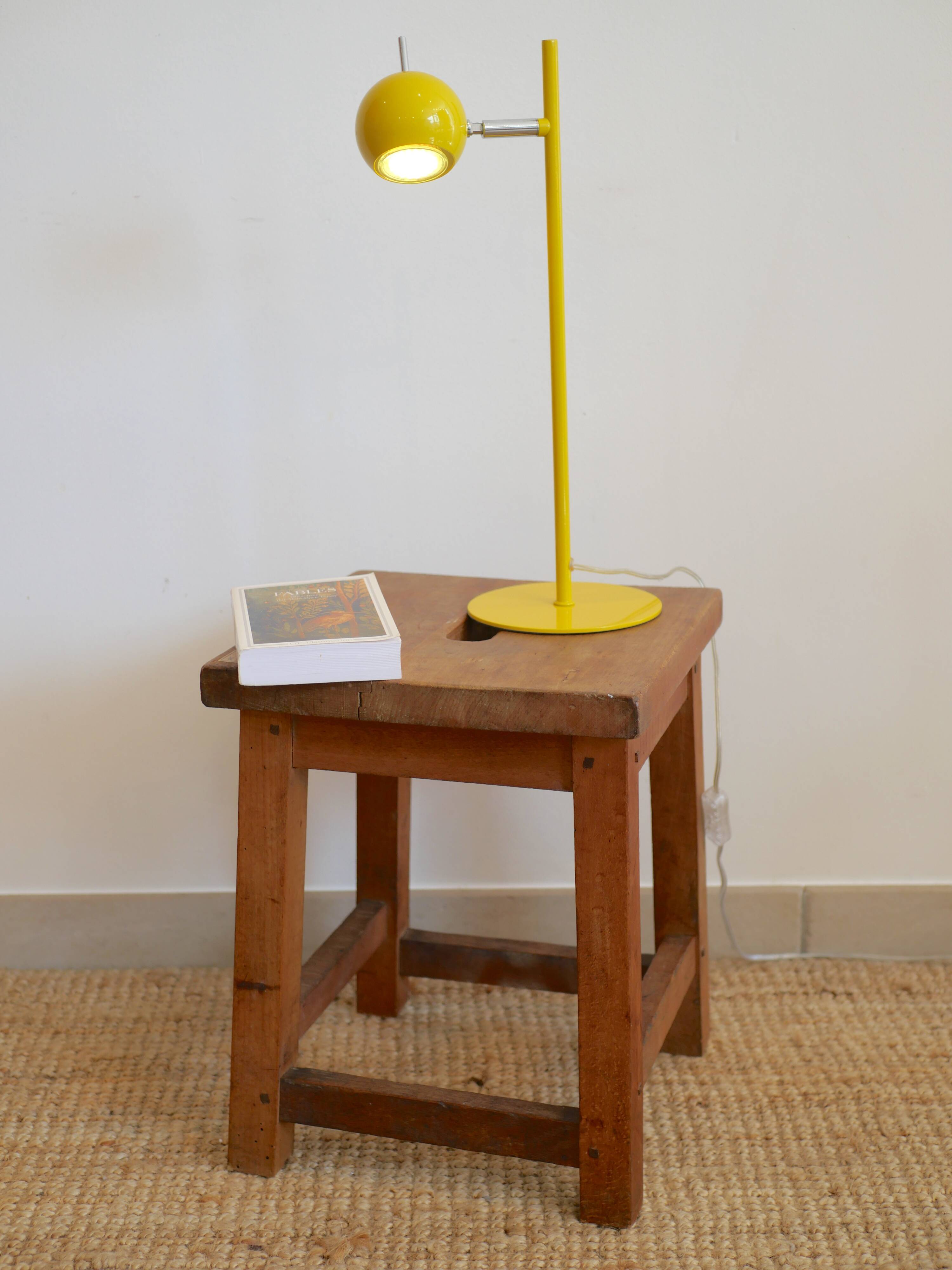 Lampe eyeball jaune