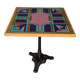 Vintage bistro table with painted top Bing, Cannes, 1990s