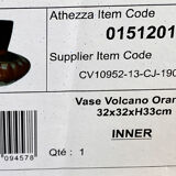 Vase Volcano orange