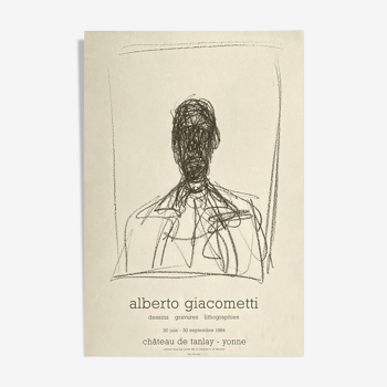 Alberto Giacometti poster castle of tanlay