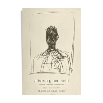 Alberto Giacometti poster castle of tanlay