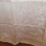 Damask Tablecloth Old Hunting Embroidered S V 150x230 cm