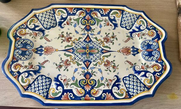 Plat de service vieux Rouen