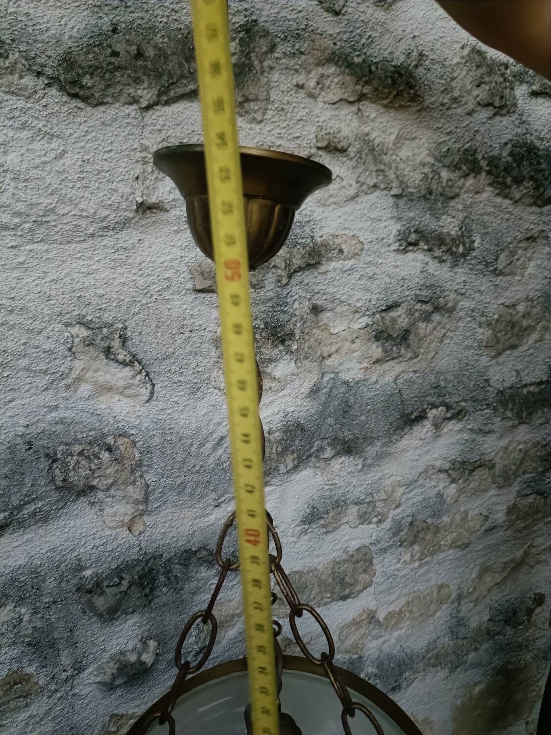 Vintage Art Nouveau style pendant light