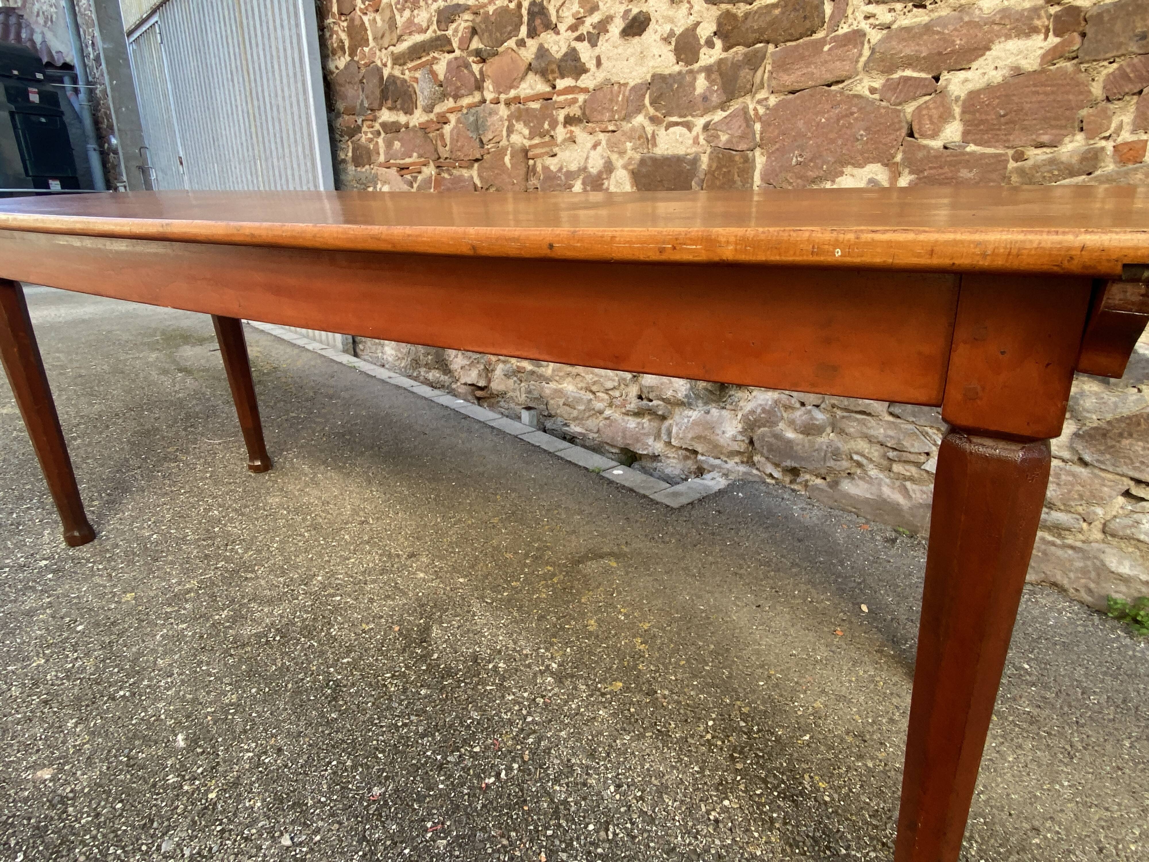 Large Alsatian winstub bistro restaurant cafe table 1930