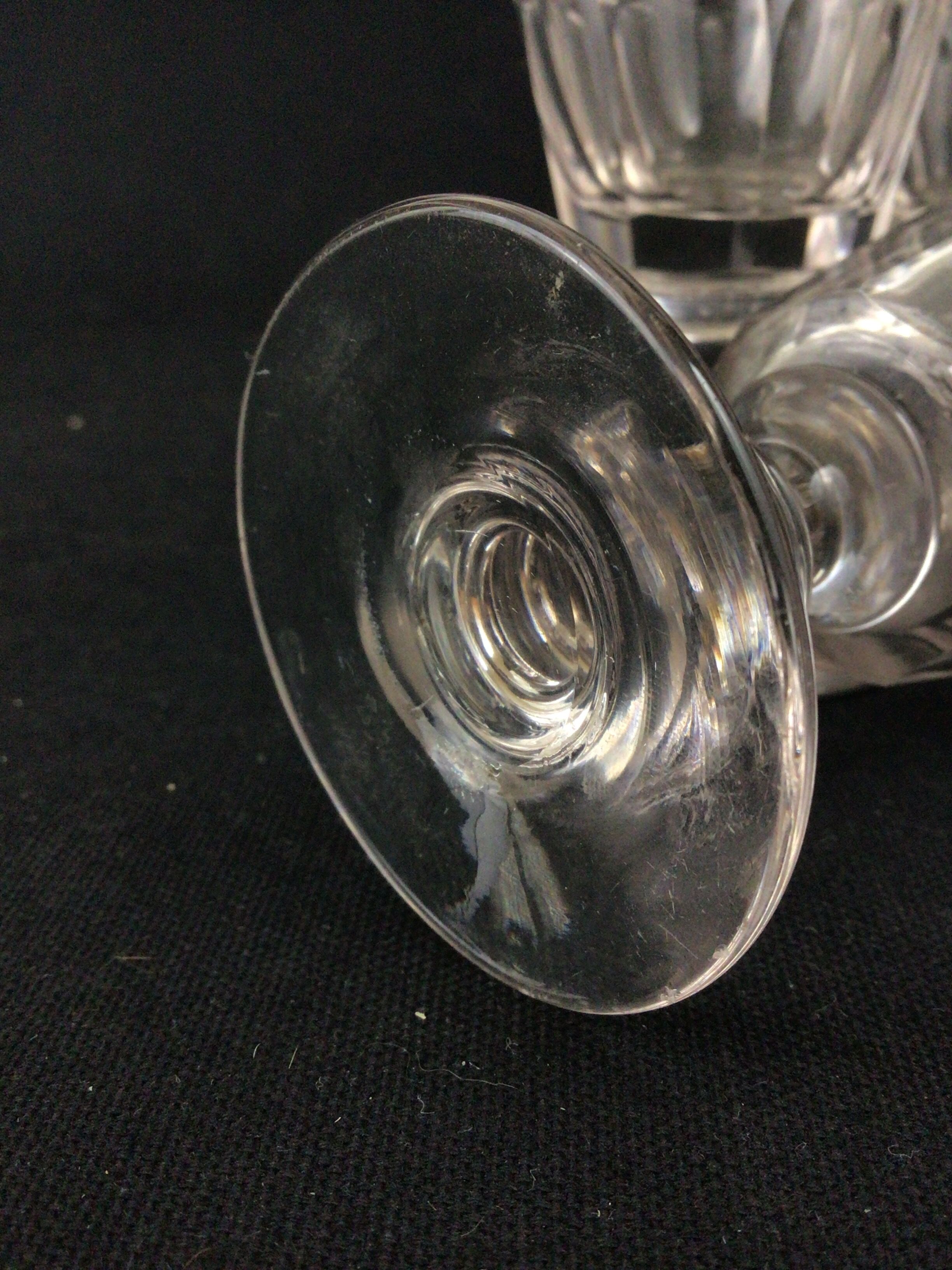 6 crystal glasses of Baccarat Saint Louis XIXeme