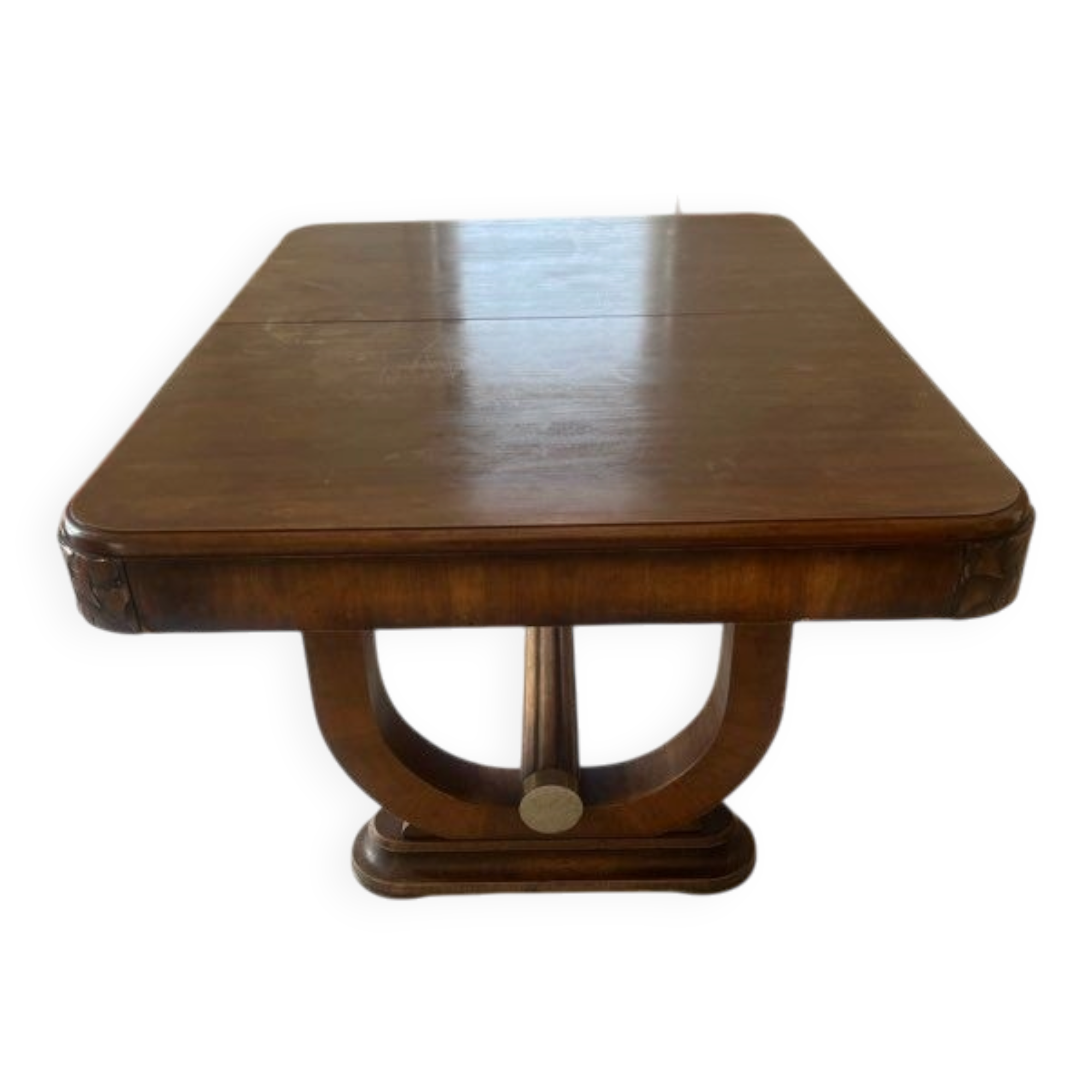 Table bois massif art déco