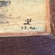 framed signed oil painting of Quimper on the Odet, regionalist, Brittany tableau