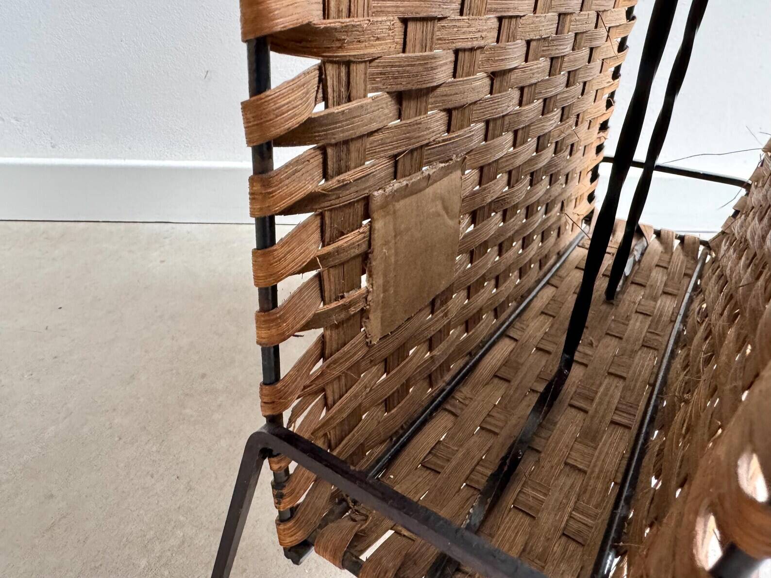 Vintage magazine stand / magazine basket