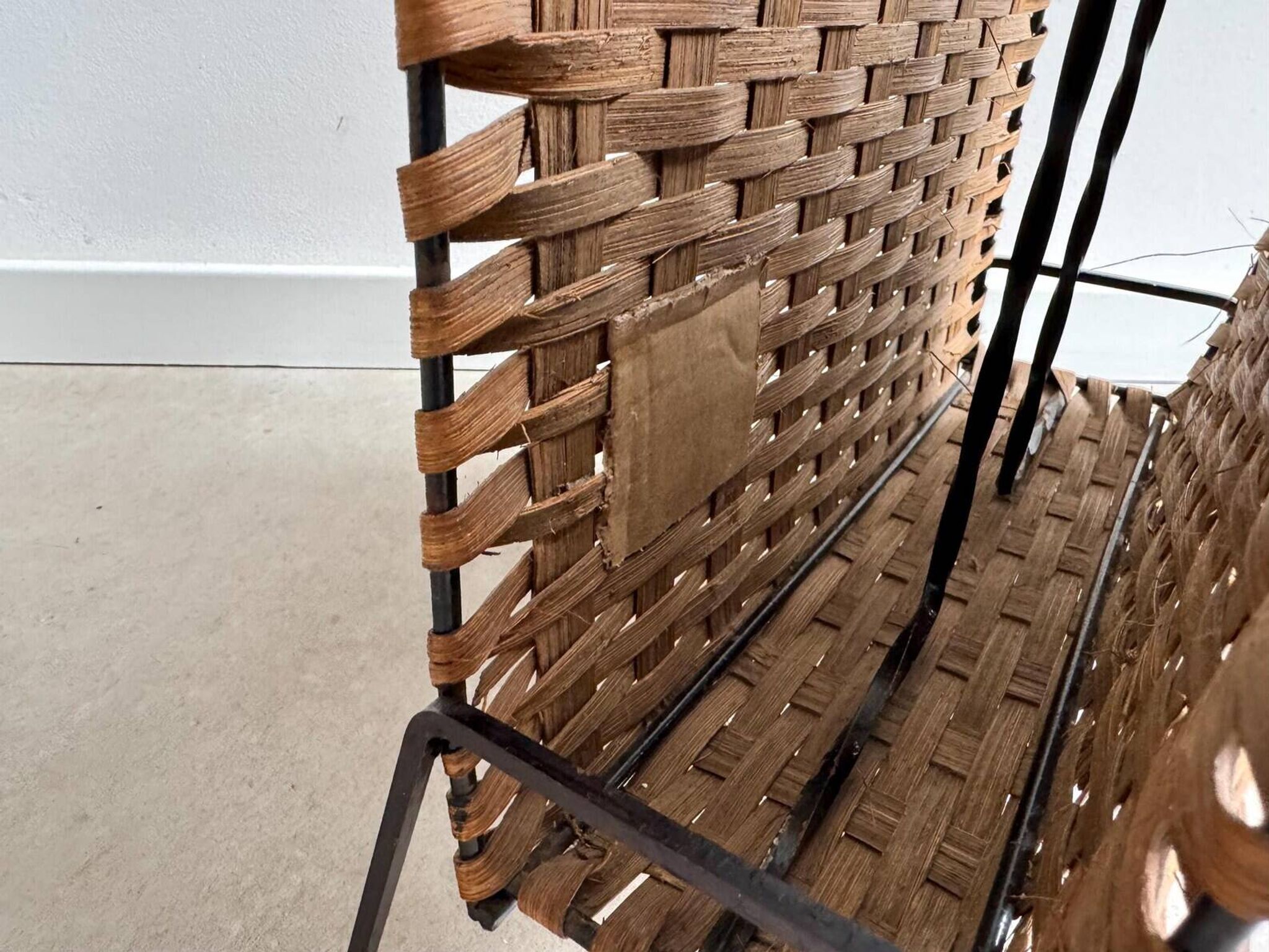 Vintage magazine stand / magazine basket