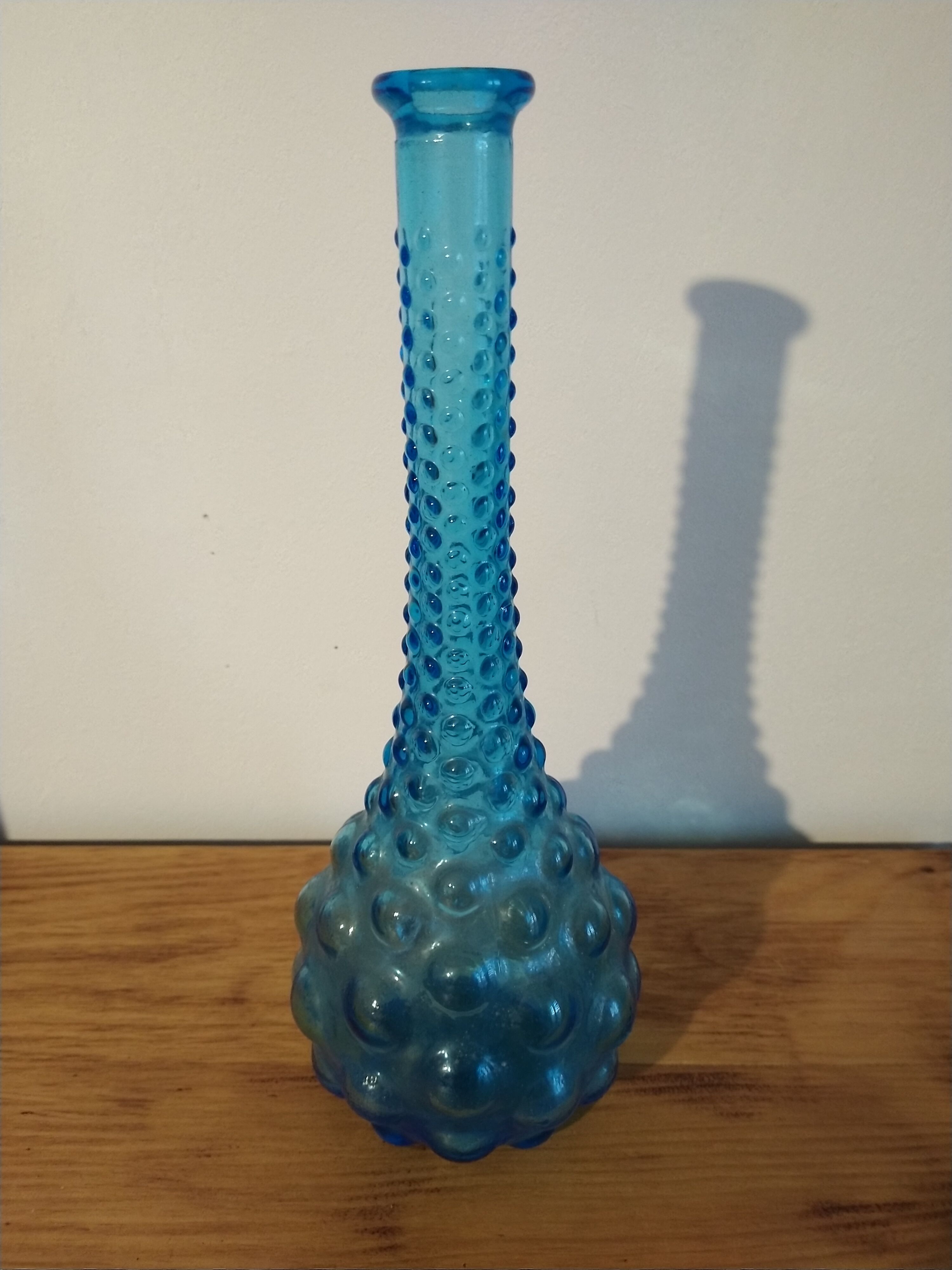 Bottle vase vintage molded glass