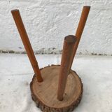 Raw wood stool