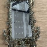 Napoleon III wall mirror with 2 bronze holders