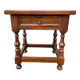 Vintage dark wood bedside table