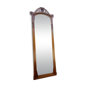 Large antique mirror from the Art Nouveau period.