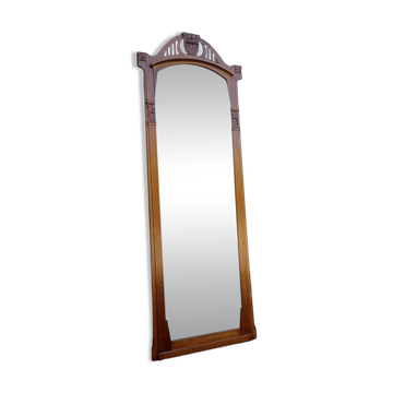 Large antique mirror from the Art Nouveau period.